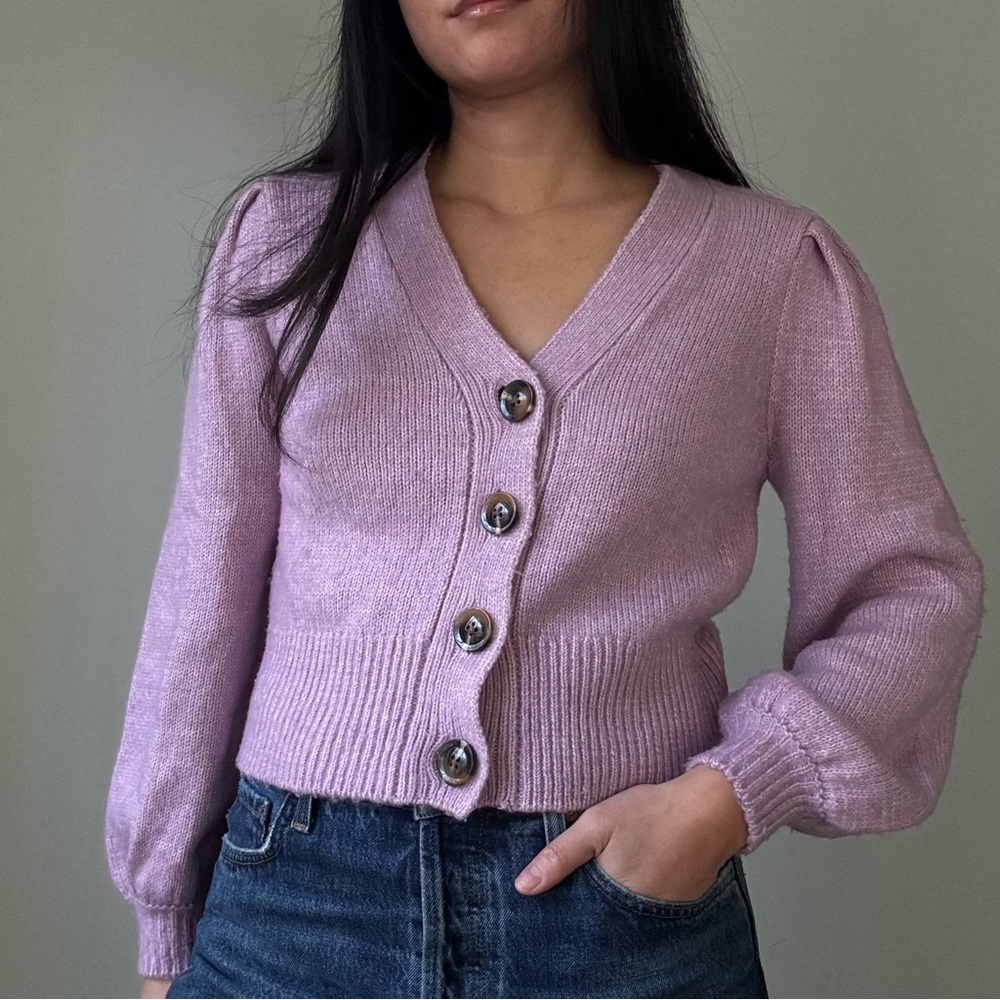 Purple Cardigan